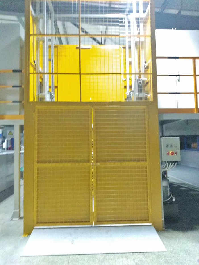 泰安肥城王总5吨货梯安装调试完毕